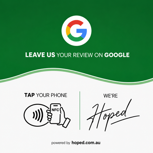 Hoped Google Review NFC Plaque