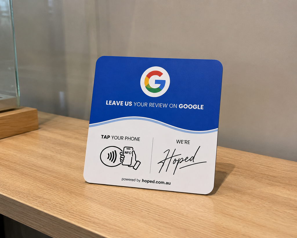 Hoped Google Review NFC Plaque